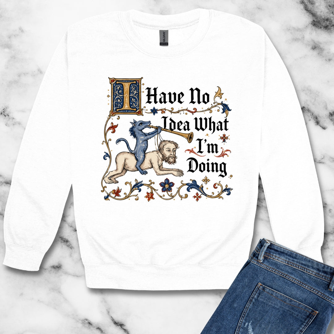 Marginalia I Have No Idea What I'm Doing Unisex Heavy Crewneck Sweatshirt