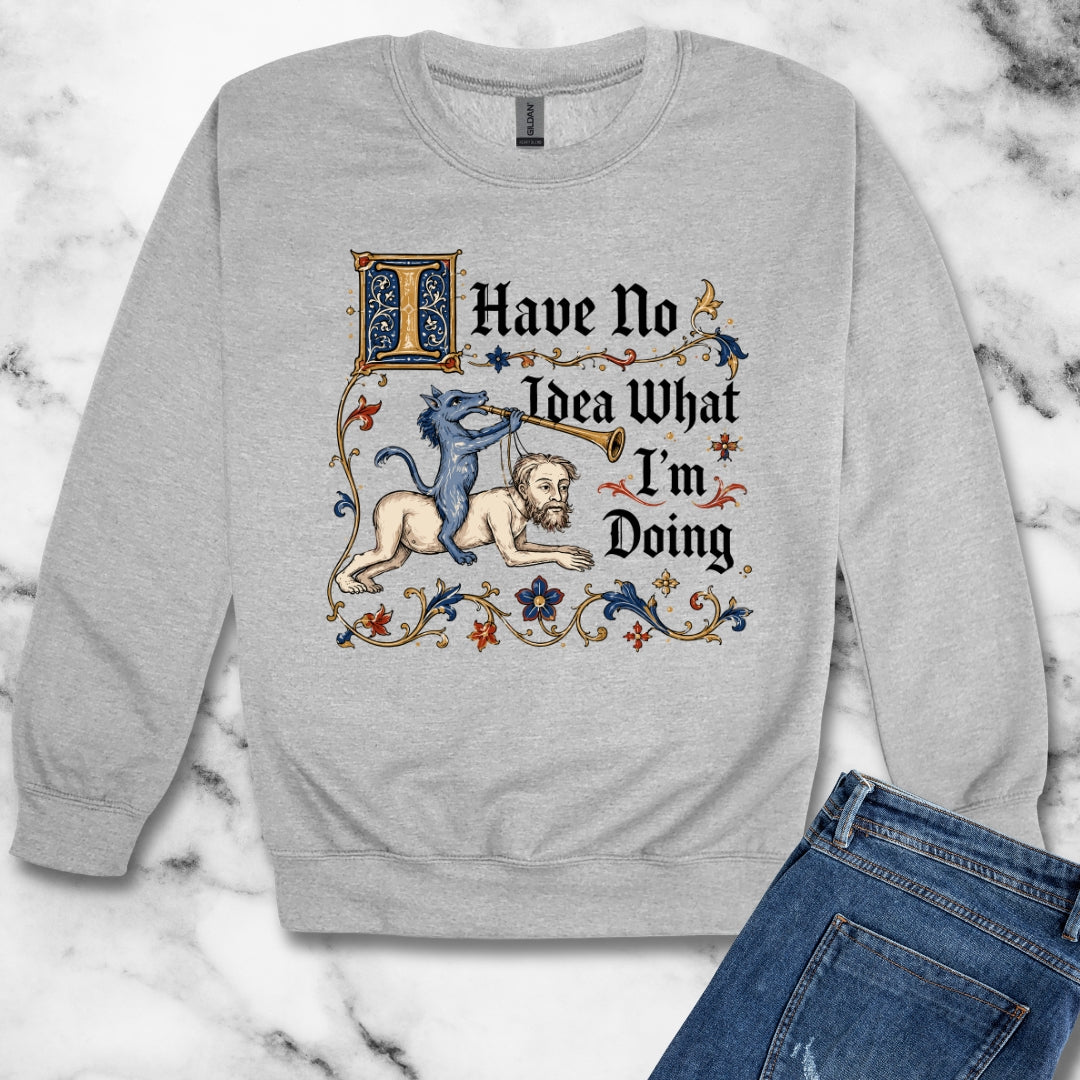 Marginalia I Have No Idea What I'm Doing Unisex Heavy Crewneck Sweatshirt
