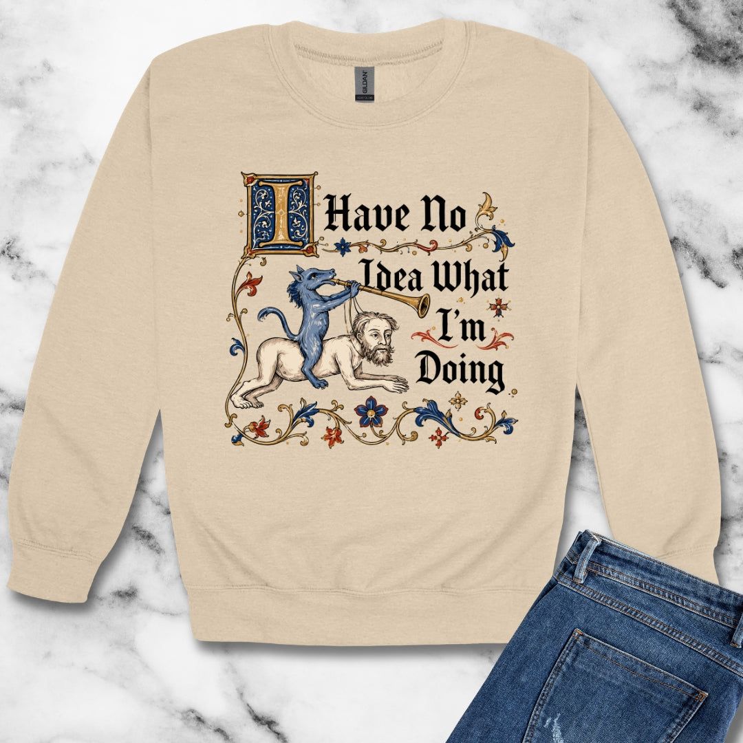 Marginalia I Have No Idea What I'm Doing Unisex Heavy Crewneck Sweatshirt