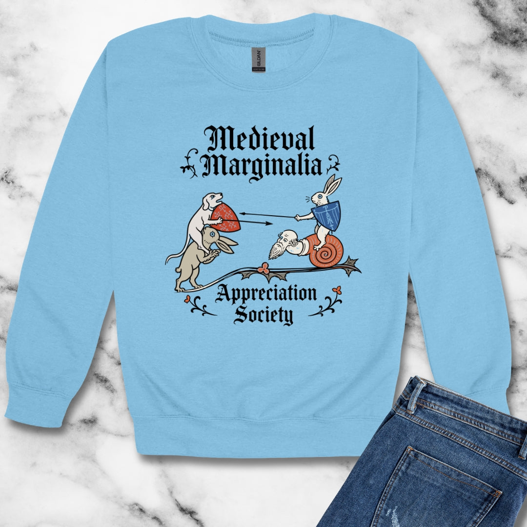 Medieval Marginalia Appreciation Society Battle Unisex Heavy Crewneck Sweatshirt