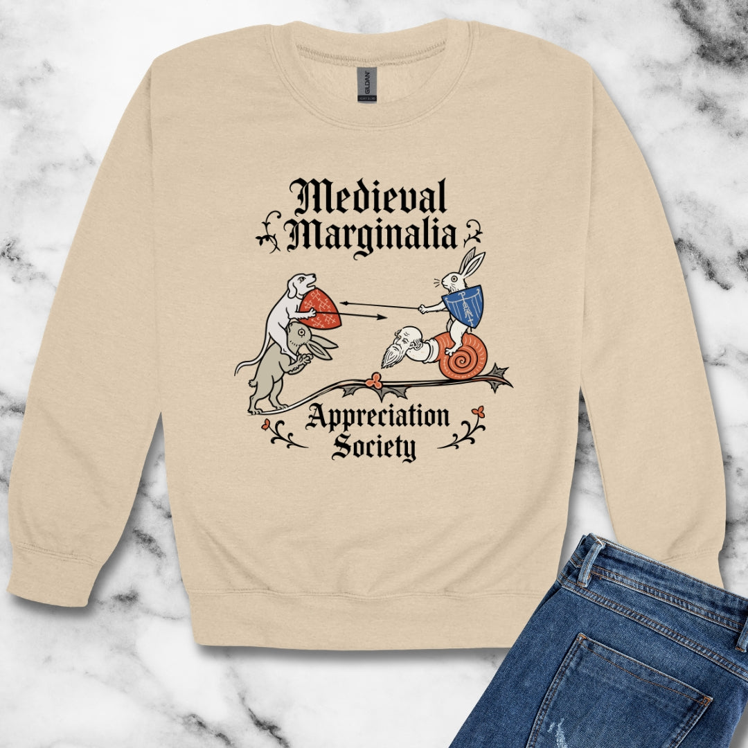 Medieval Marginalia Appreciation Society Battle Unisex Heavy Crewneck Sweatshirt
