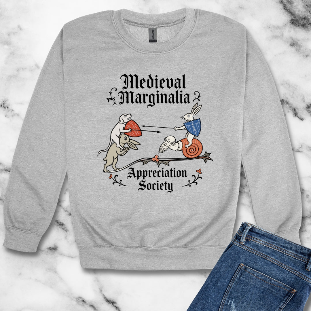 Medieval Marginalia Appreciation Society Battle Unisex Heavy Crewneck Sweatshirt