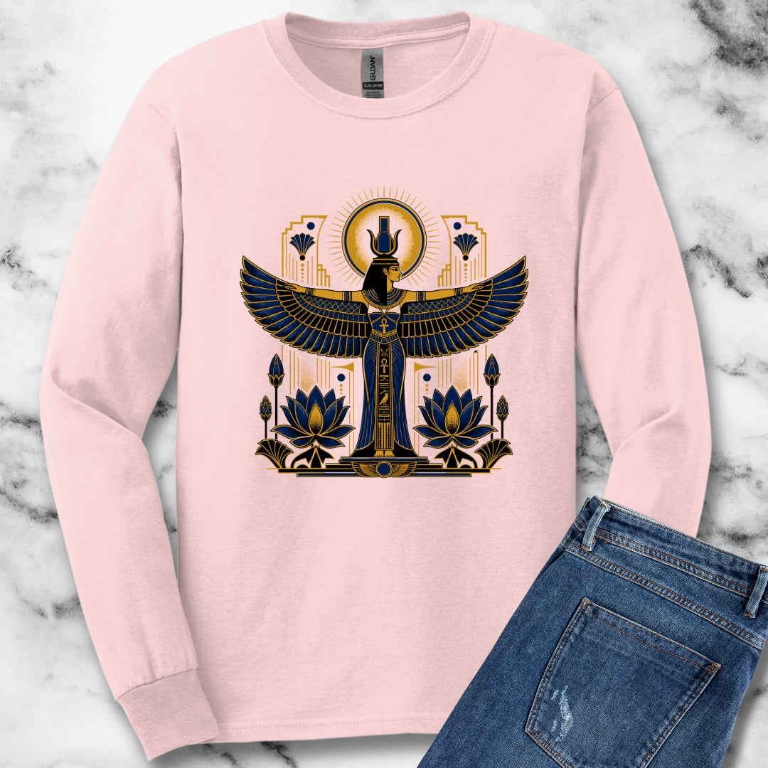 Art Deco Isis Unisex Long Sleeve Tee