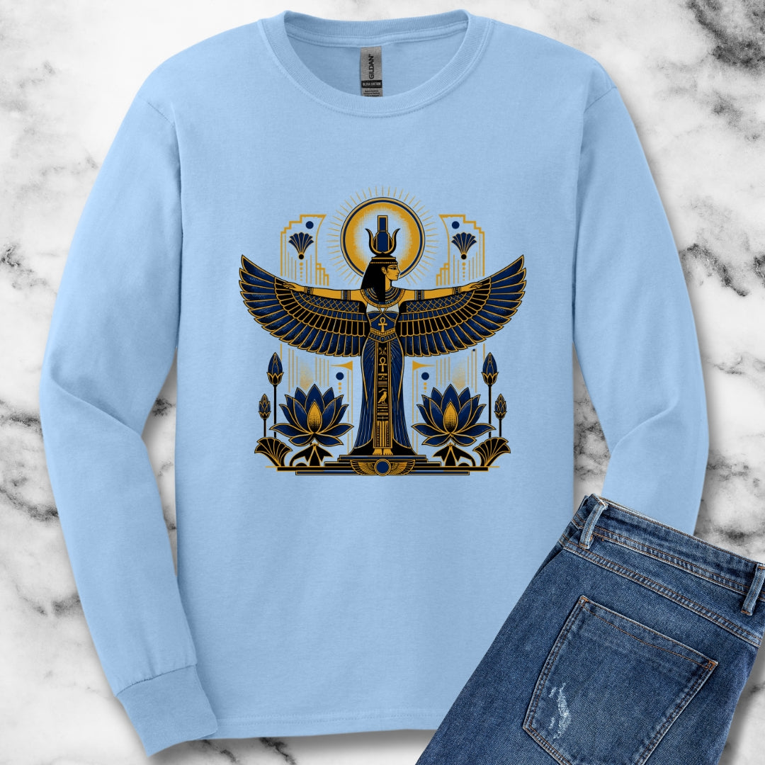 Art Deco Isis Unisex Long Sleeve Tee
