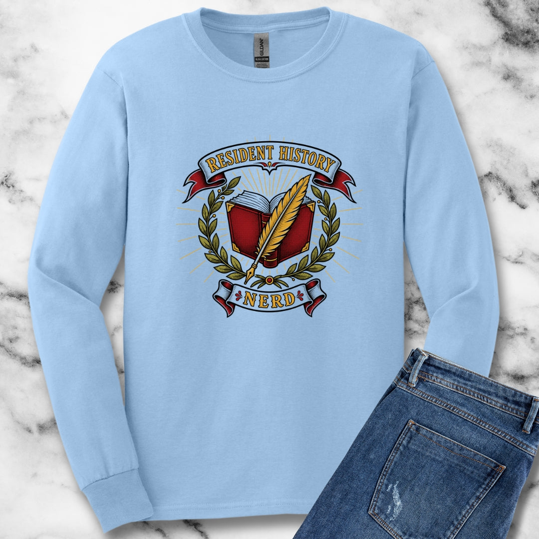 Resident History Nerd Unisex Long Sleeve Tee