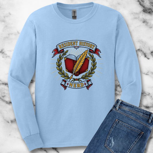 Resident History Nerd Unisex Long Sleeve Tee