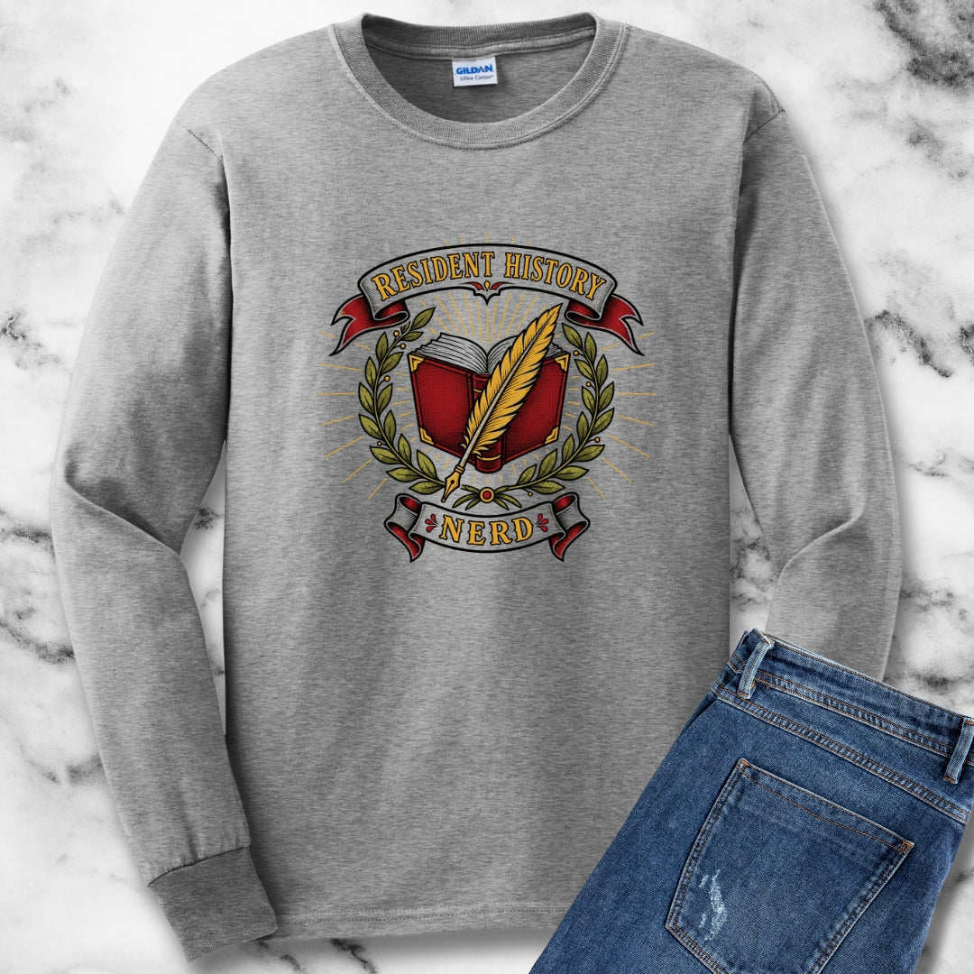 Resident History Nerd Unisex Long Sleeve Tee