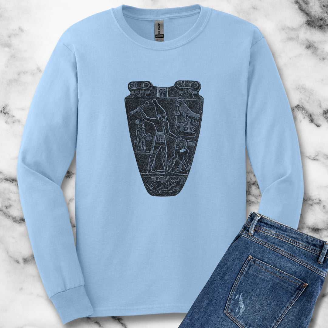 Egyptian Narmer Palette Unisex Long Sleeve Tee