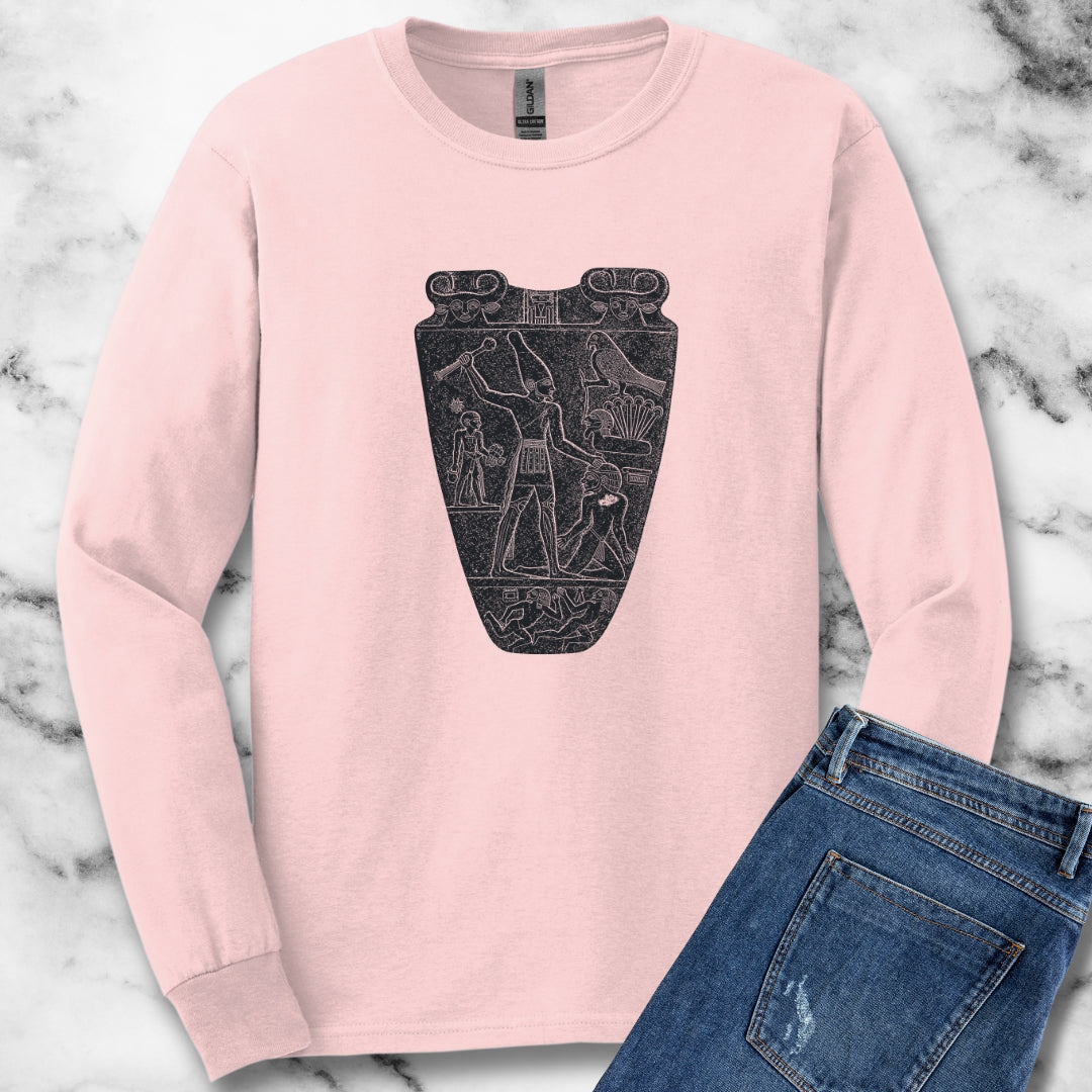 Egyptian Narmer Palette Unisex Long Sleeve Tee