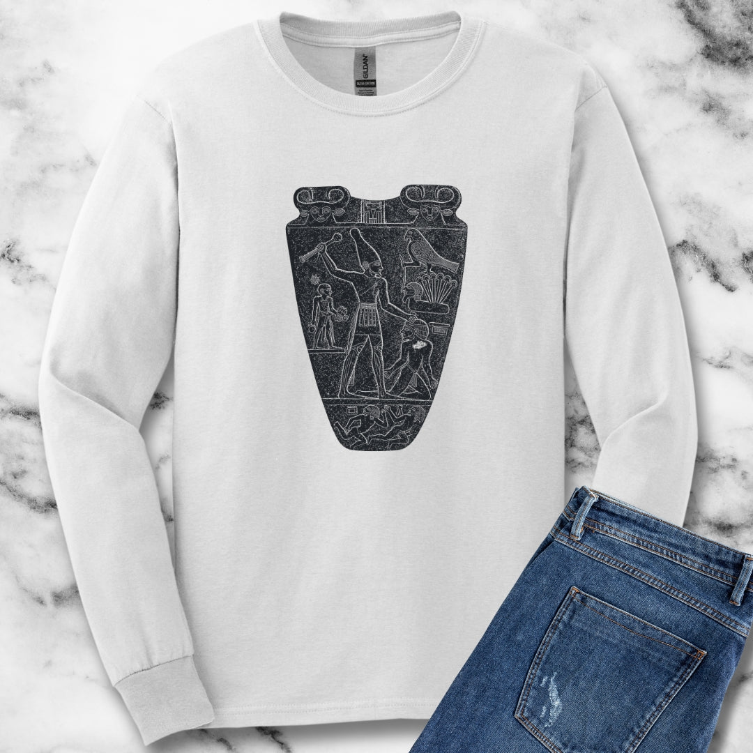 Egyptian Narmer Palette Unisex Long Sleeve Tee