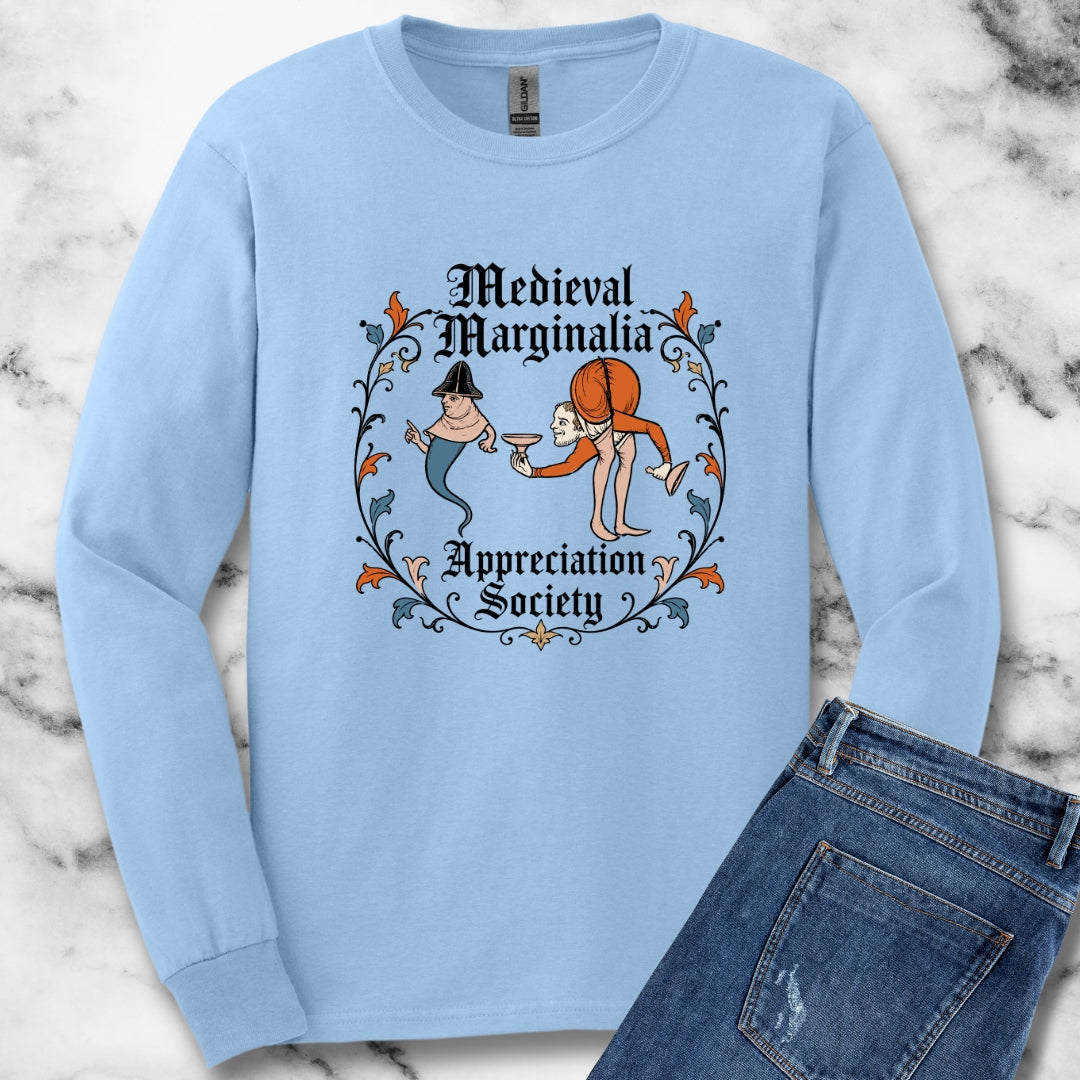 Medieval Marginalia Appreciation Society Men Unisex Long Sleeve Tee