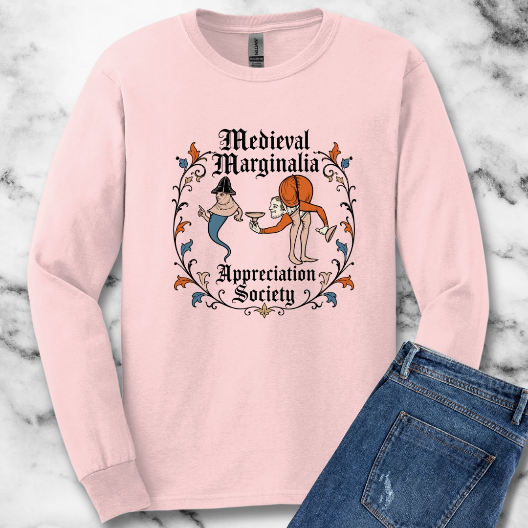 Medieval Marginalia Appreciation Society Men Unisex Long Sleeve Tee
