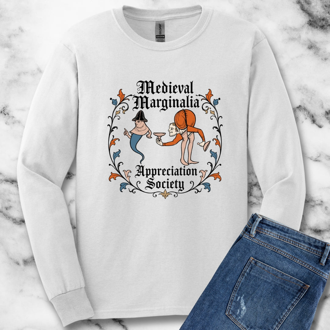 Medieval Marginalia Appreciation Society Men Unisex Long Sleeve Tee