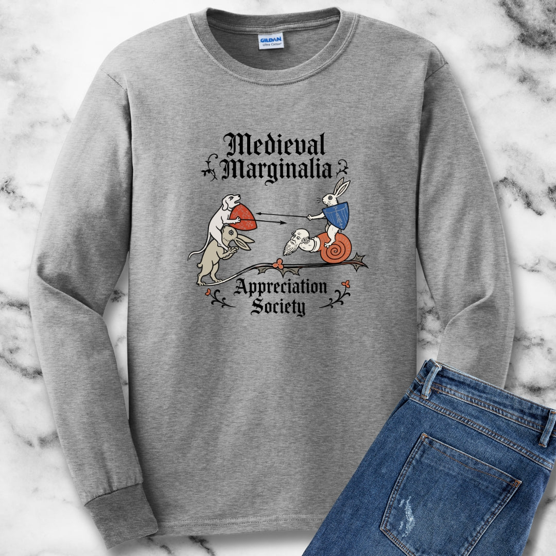 Medieval Marginalia Appreciation Society Battle Unisex Long Sleeve Tee