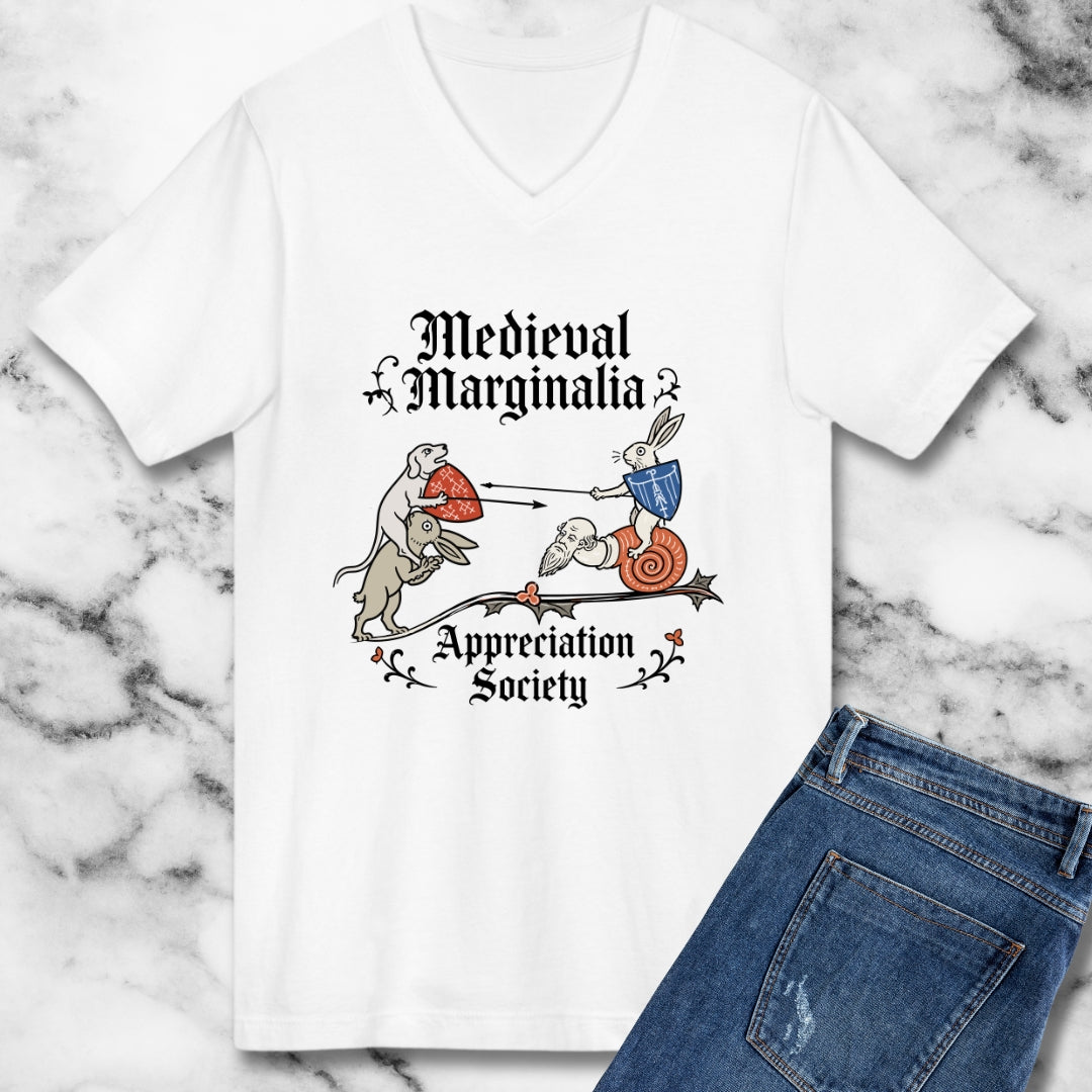 Medieval Marginalia Appreciation Society Battle V-neck