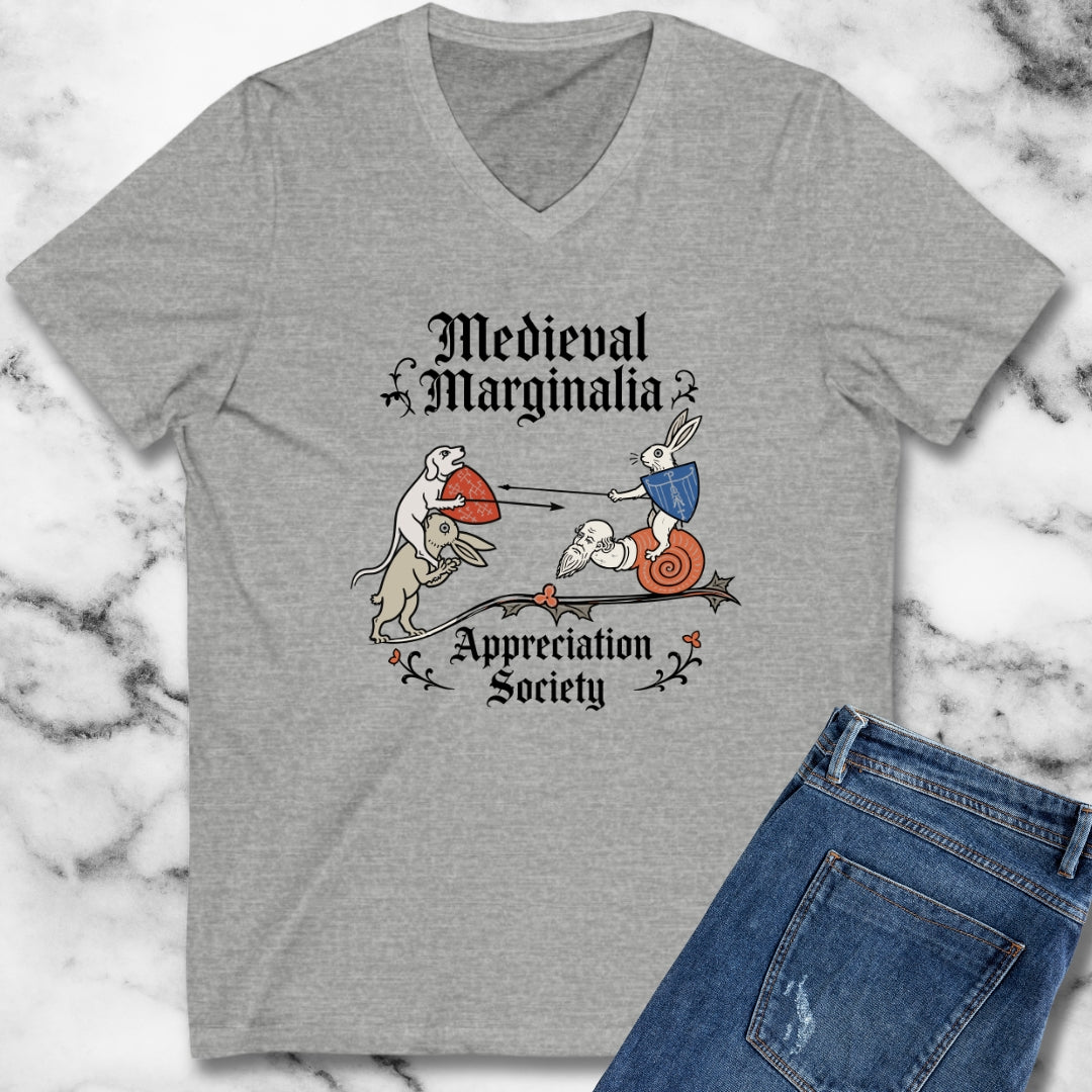 Medieval Marginalia Appreciation Society Battle V-neck