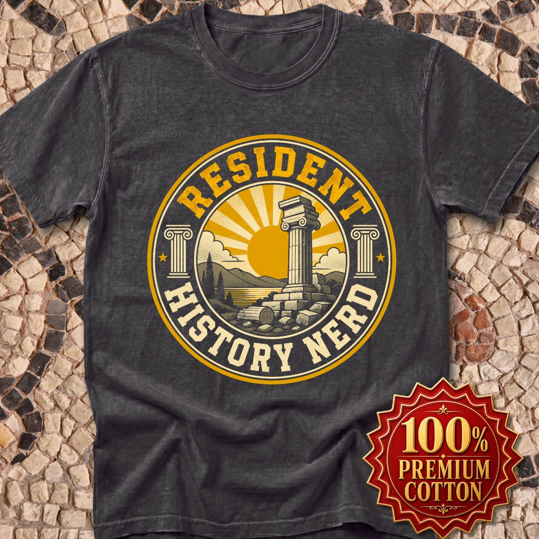 Resident History Nerd Badge Style Premium Tee