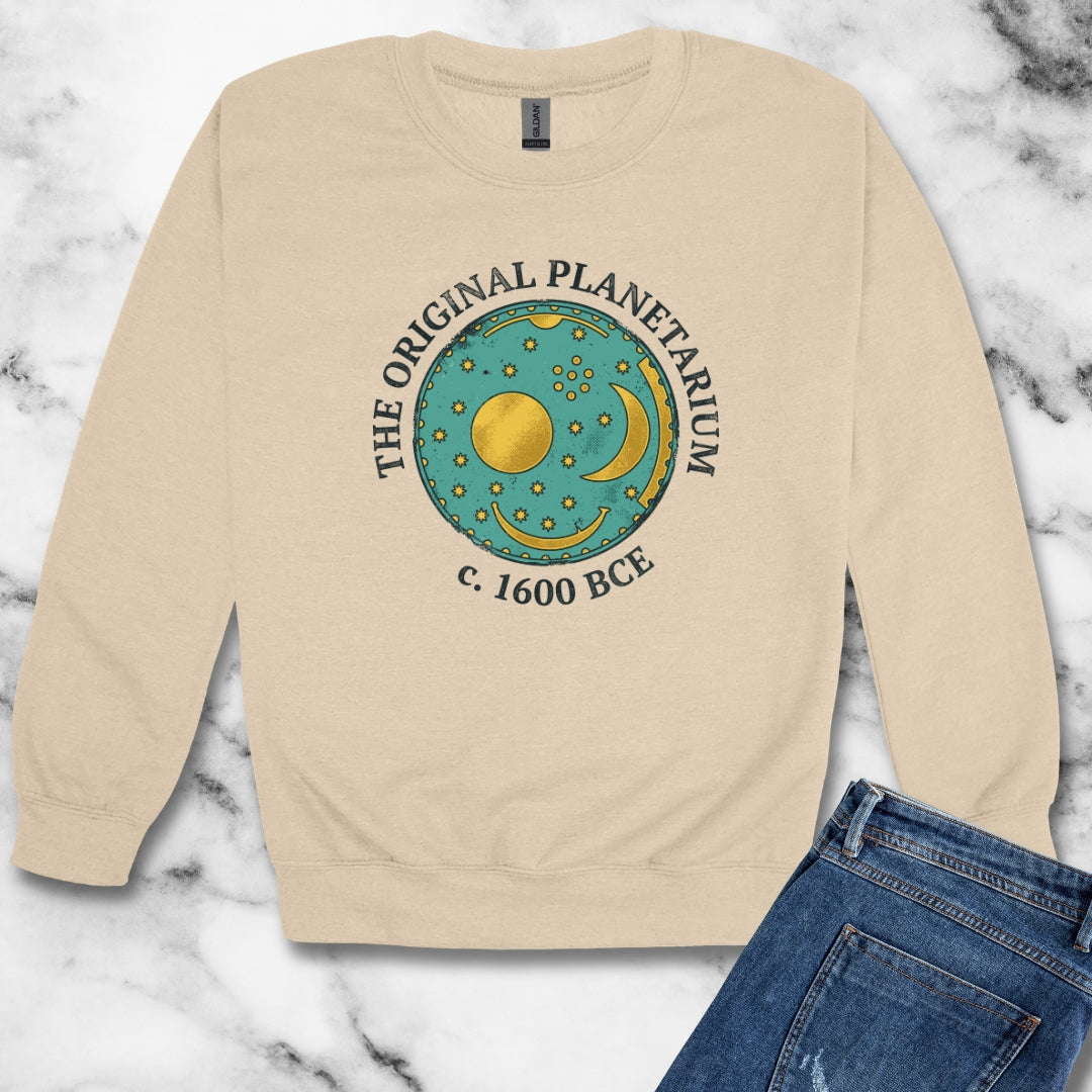 Nebra Sky Disc Original Planetarium Unisex Heavy Crewneck Sweatshirt