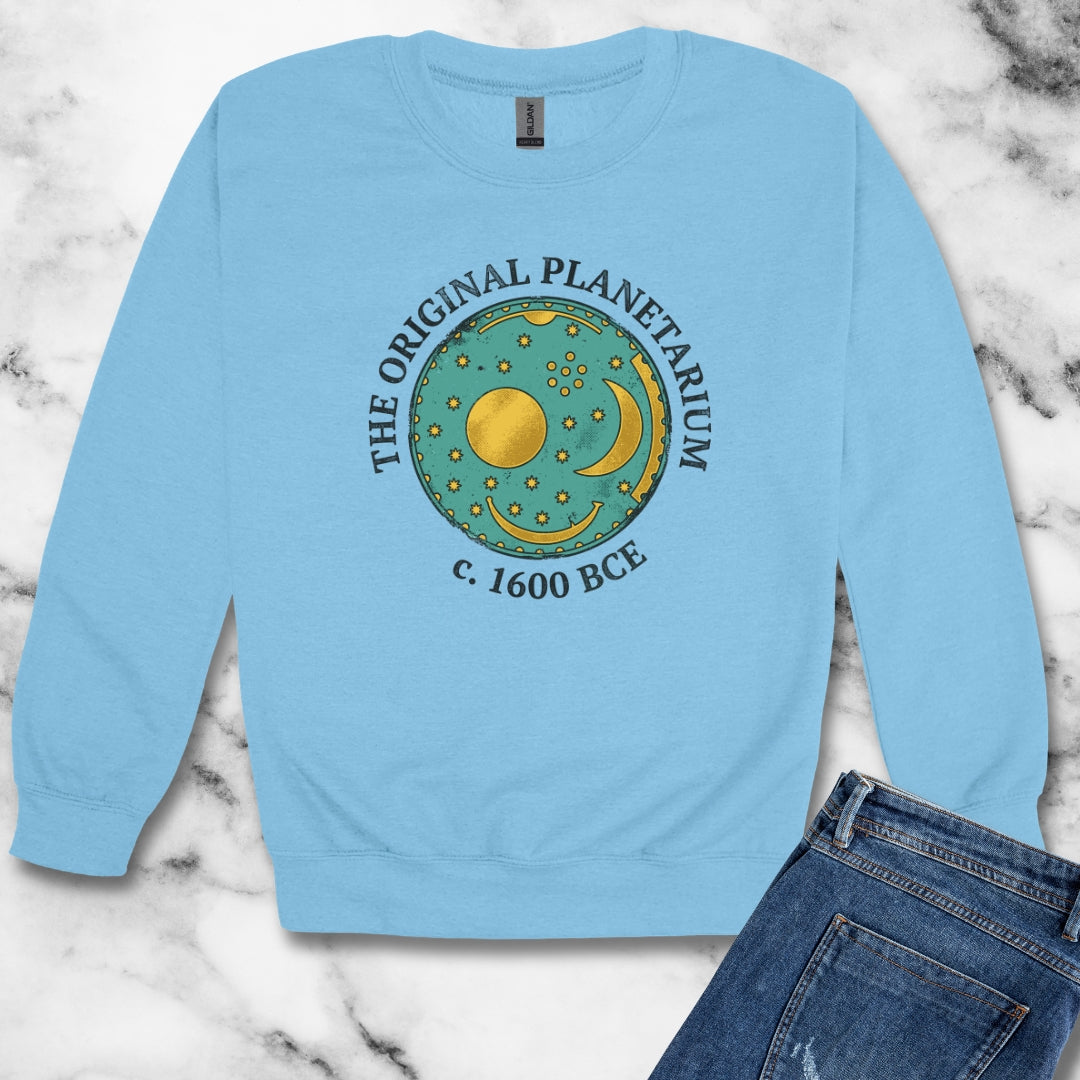 Nebra Sky Disc Original Planetarium Unisex Heavy Crewneck Sweatshirt