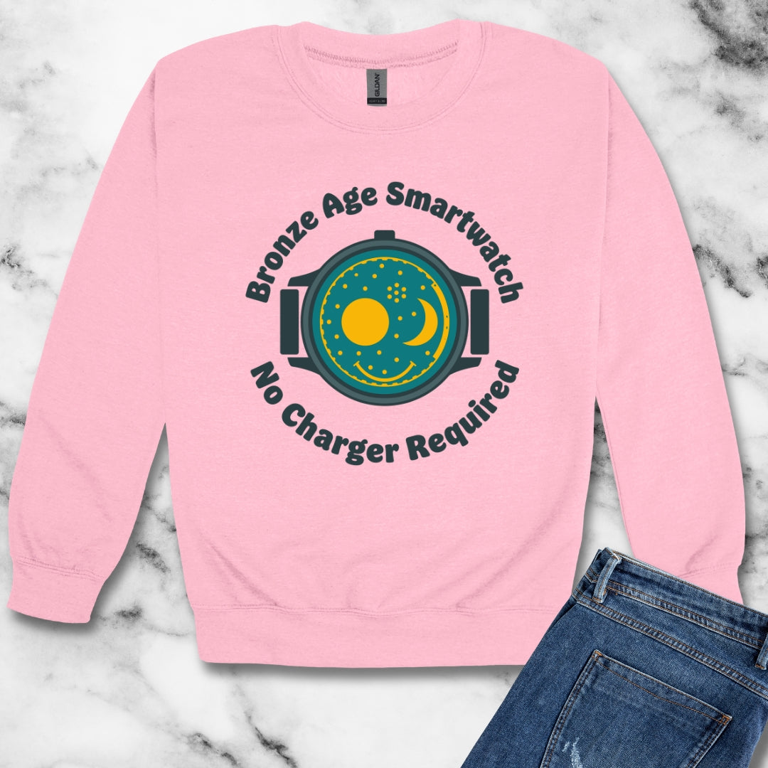 Nebra Sky Disc Original Smartwatch Unisex Heavy Crewneck Sweatshirt