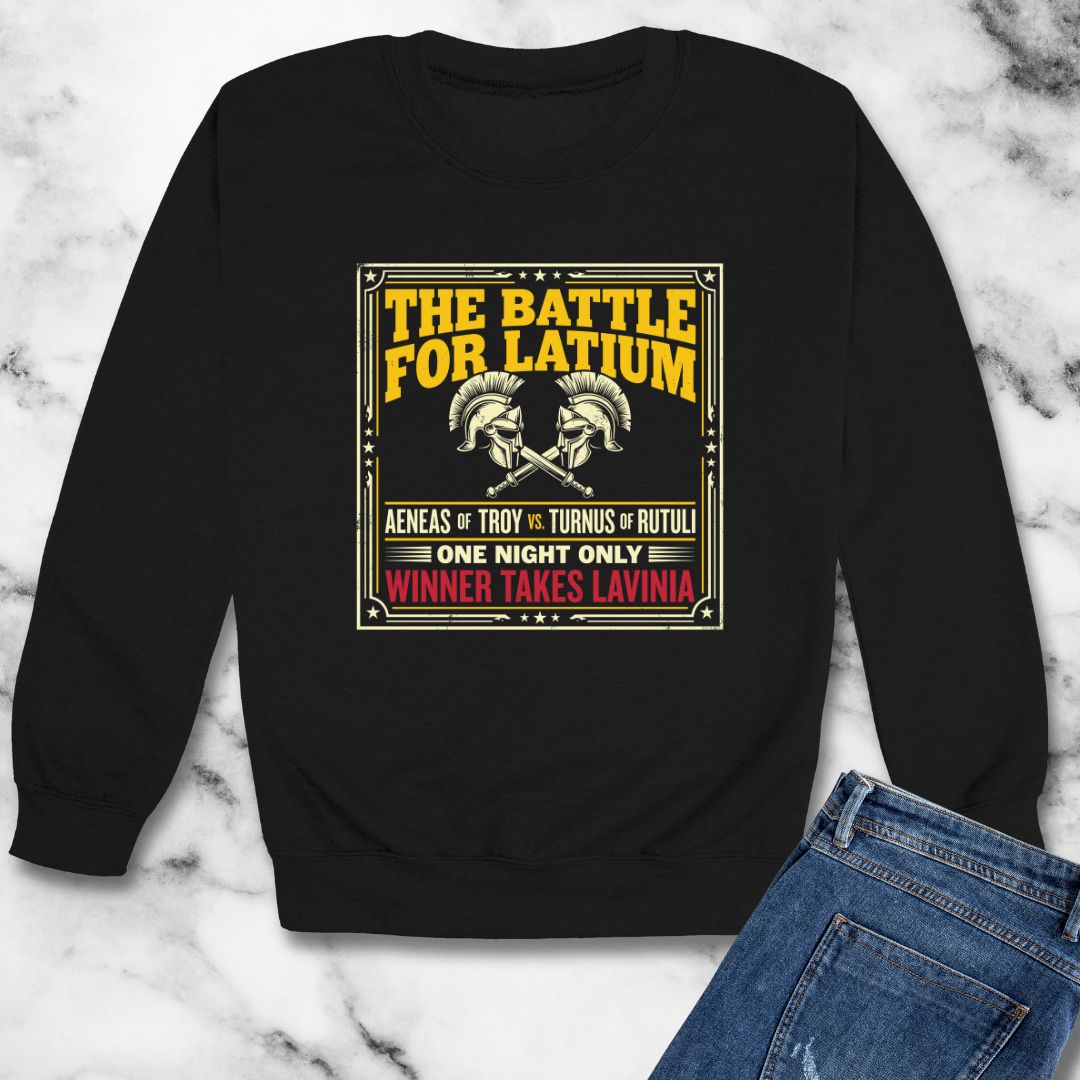 Aeneas Battle for Latium Unisex Heavy Crewneck Sweatshirt