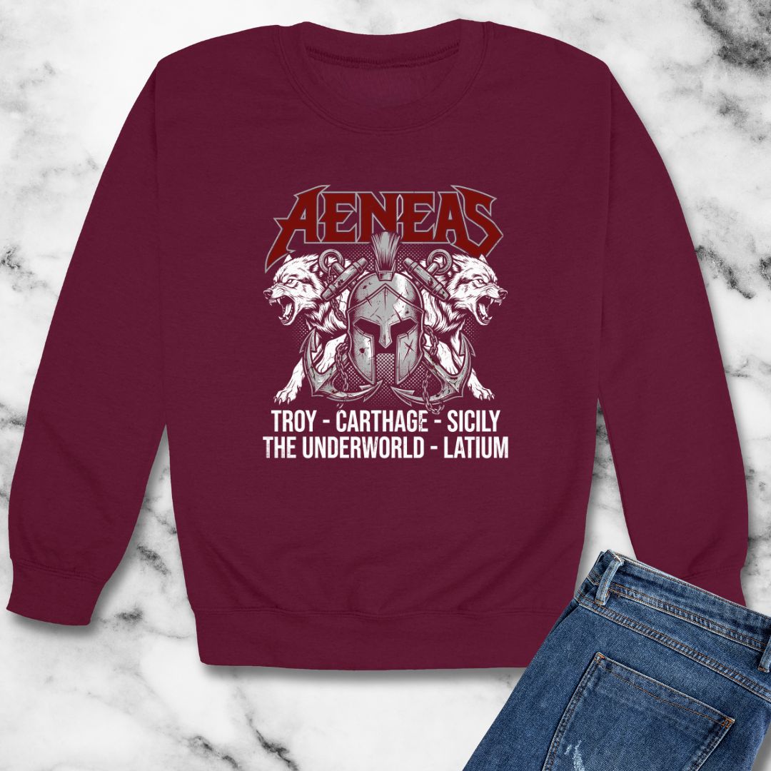 Aeneas Tour Unisex Heavy Crewneck Sweatshirt