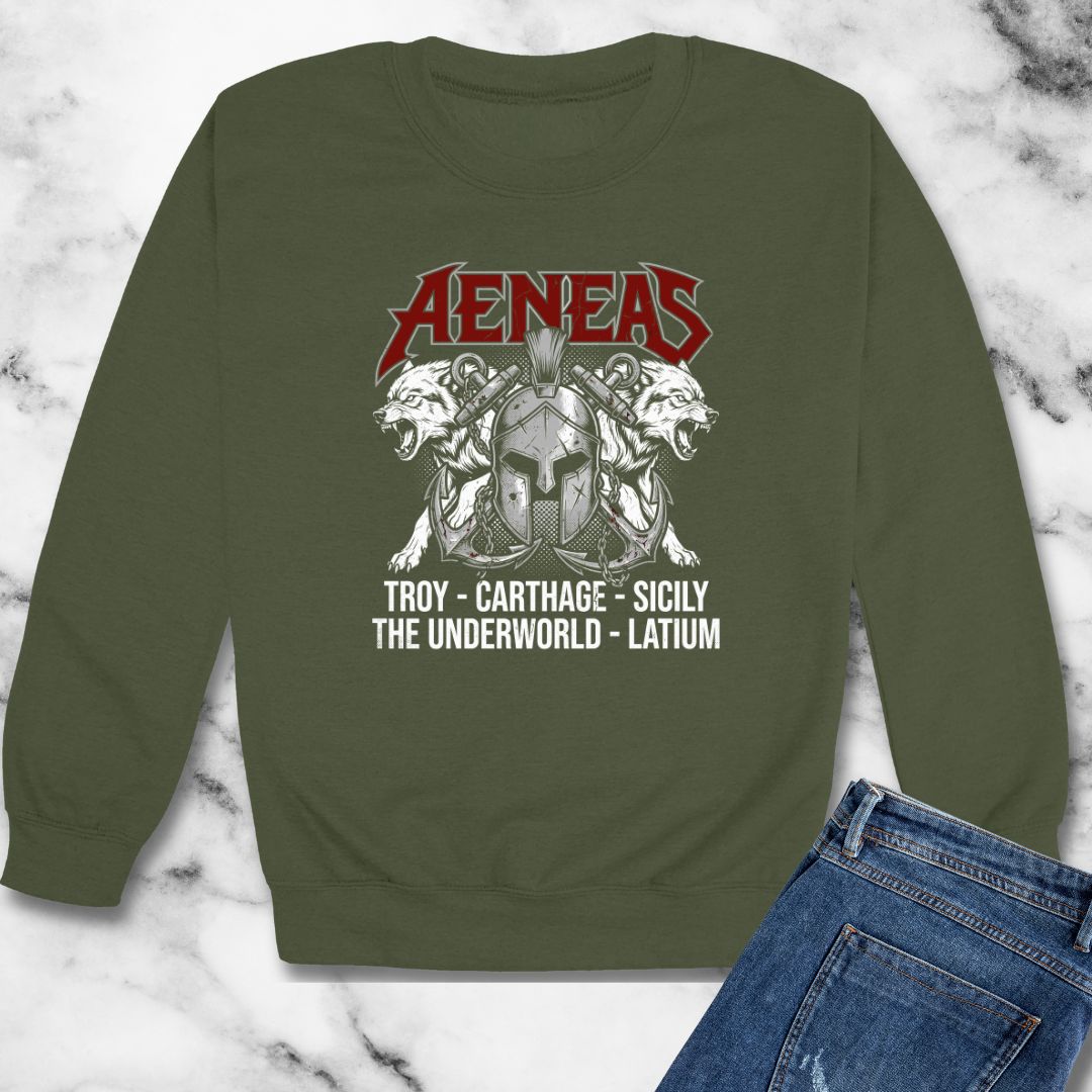 Aeneas Tour Unisex Heavy Crewneck Sweatshirt