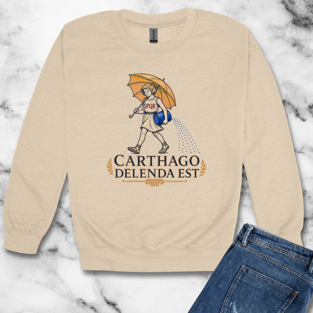 Carthago Delenda Est Morton's Salt Parody Unisex Heavy Crewneck Sweatshirt