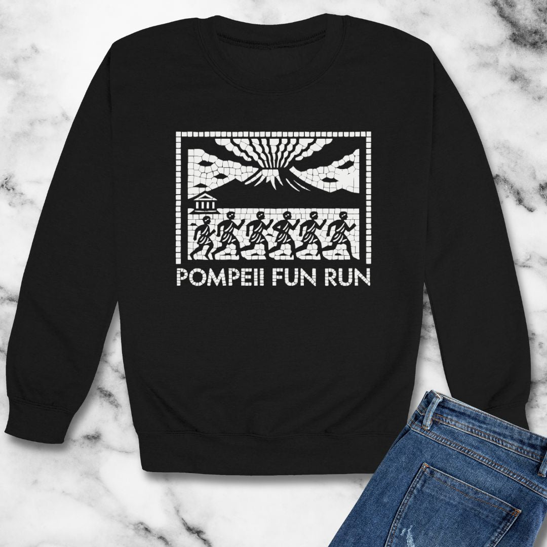 Pompeii Fun Run Mosaic Unisex Heavy Crewneck Sweatshirt