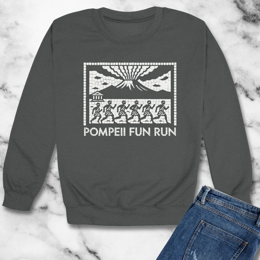 Pompeii Fun Run Mosaic Unisex Heavy Crewneck Sweatshirt