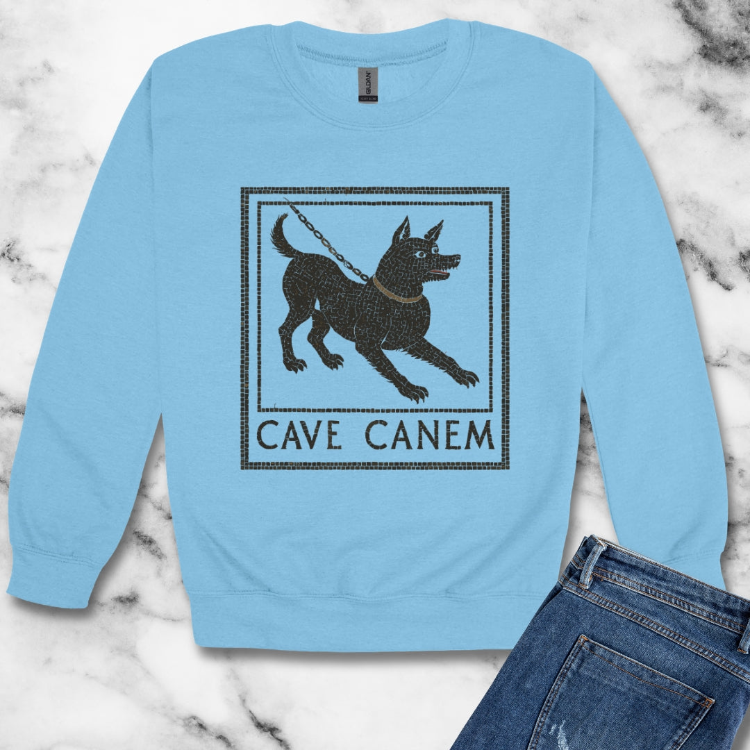 Cave Canum Pompeii Mosaic Unisex Heavy Crewneck Sweatshirt