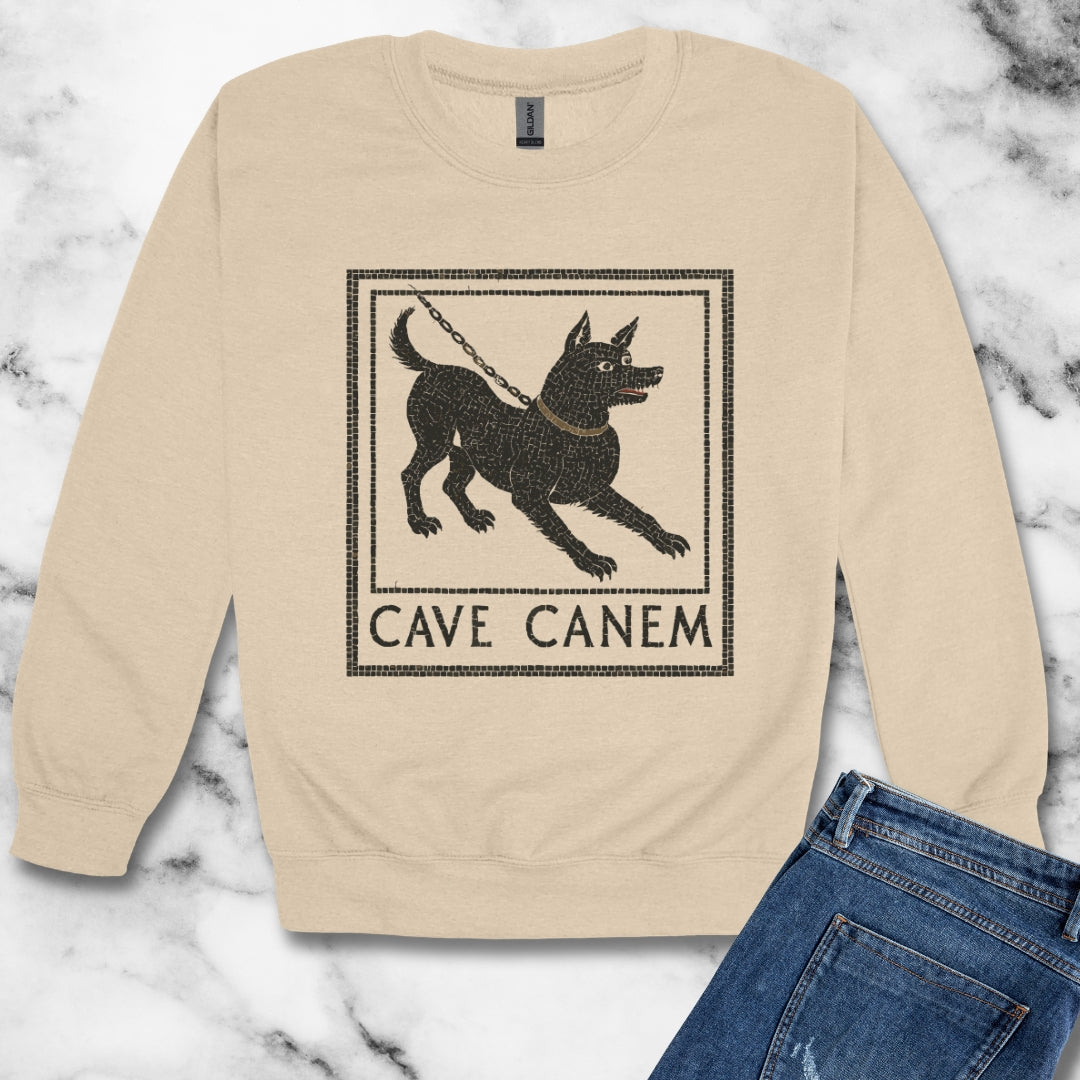 Cave Canum Pompeii Mosaic Unisex Heavy Crewneck Sweatshirt