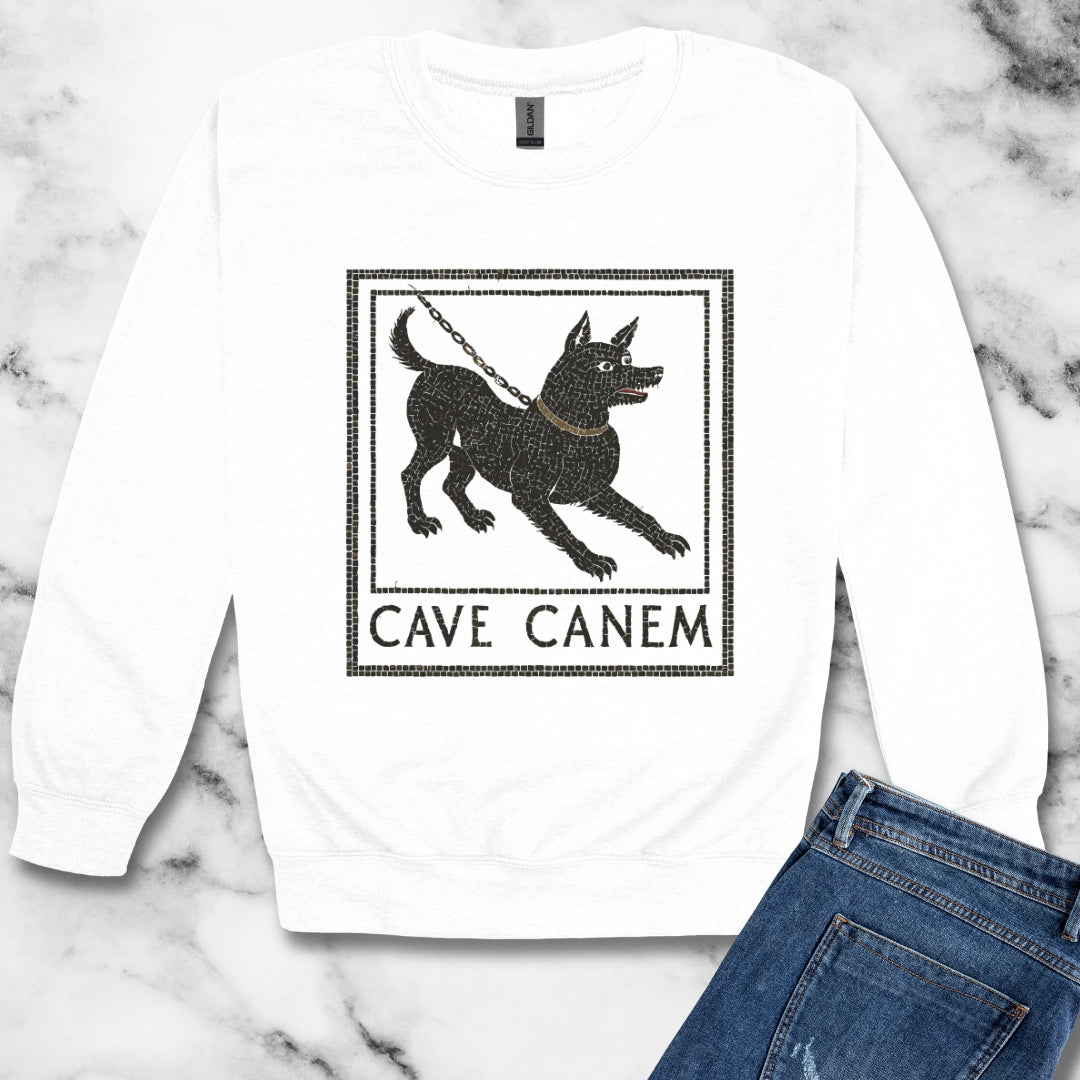 Cave Canum Pompeii Mosaic Unisex Heavy Crewneck Sweatshirt