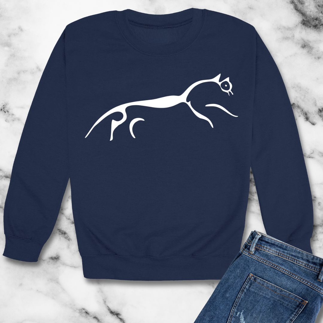 White Horse of Uffington Unisex Heavy Crewneck Sweatshirt