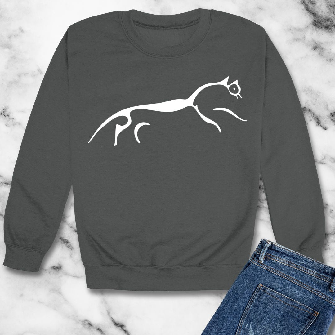 White Horse of Uffington Unisex Heavy Crewneck Sweatshirt