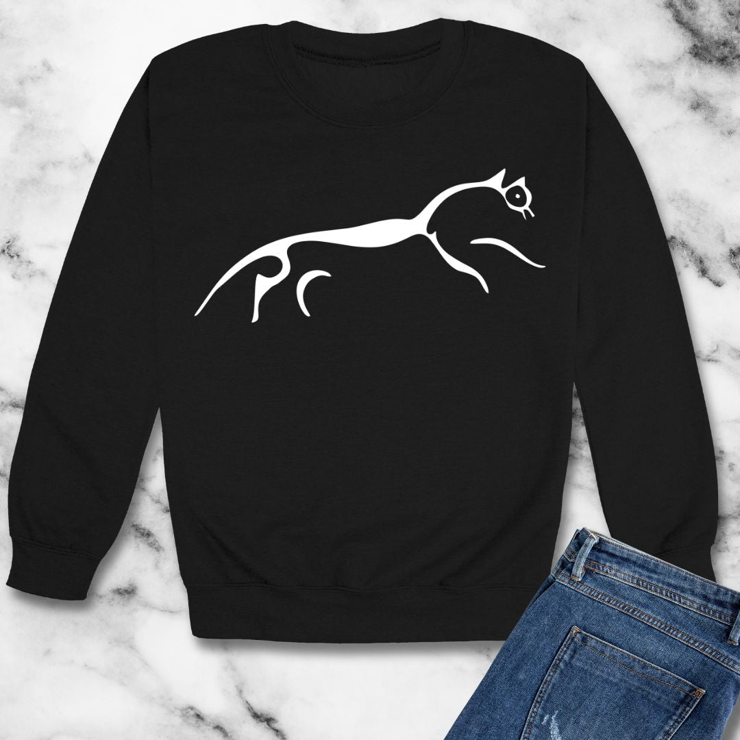 White Horse of Uffington Unisex Heavy Crewneck Sweatshirt