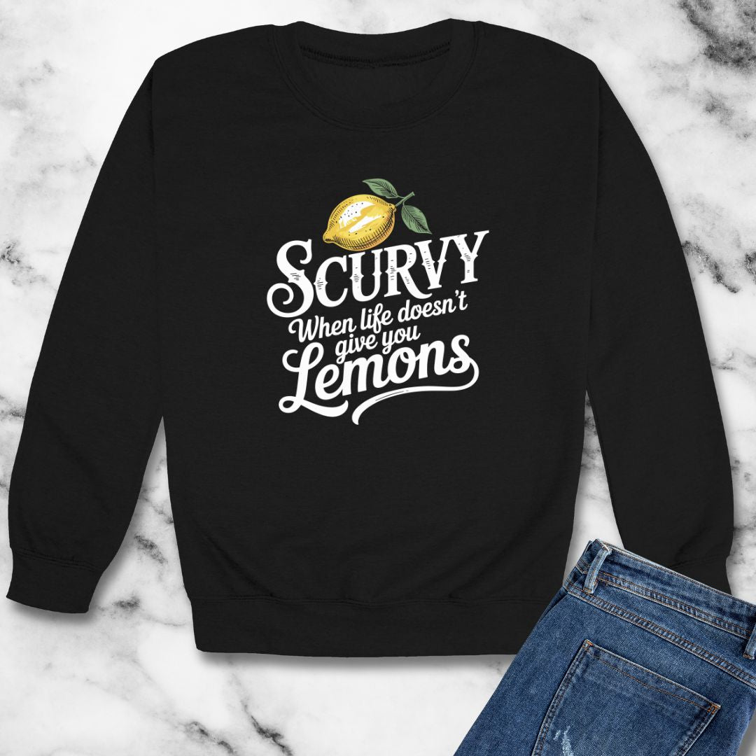 Scurvy Lemons Unisex Heavy Crewneck Sweatshirt