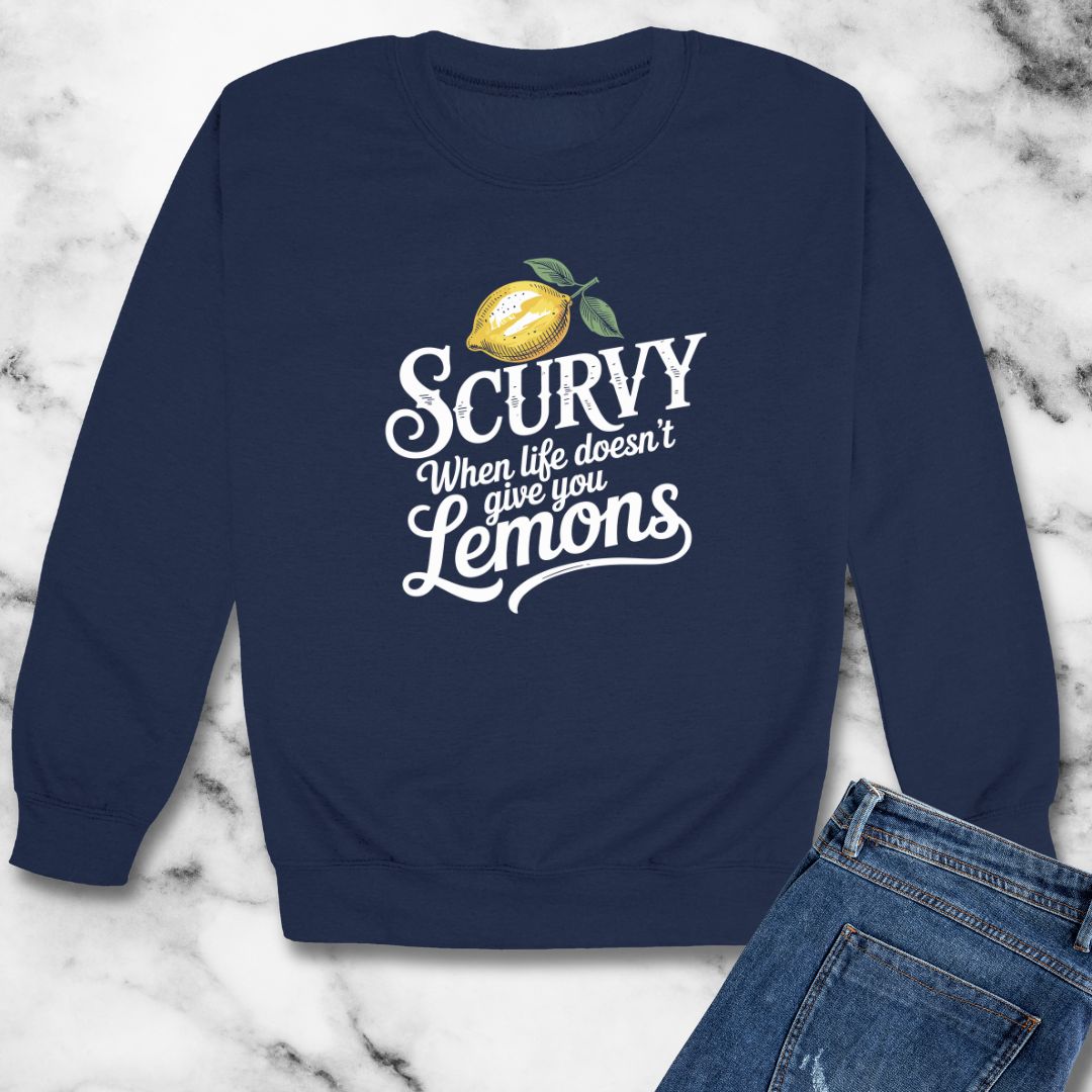 Scurvy Lemons Unisex Heavy Crewneck Sweatshirt
