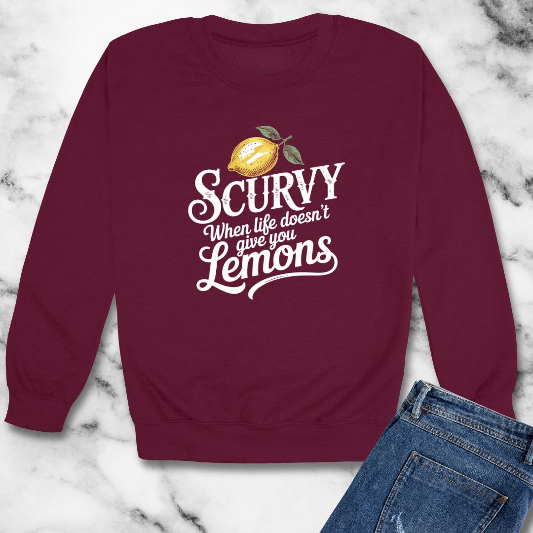 Scurvy Lemons Unisex Heavy Crewneck Sweatshirt