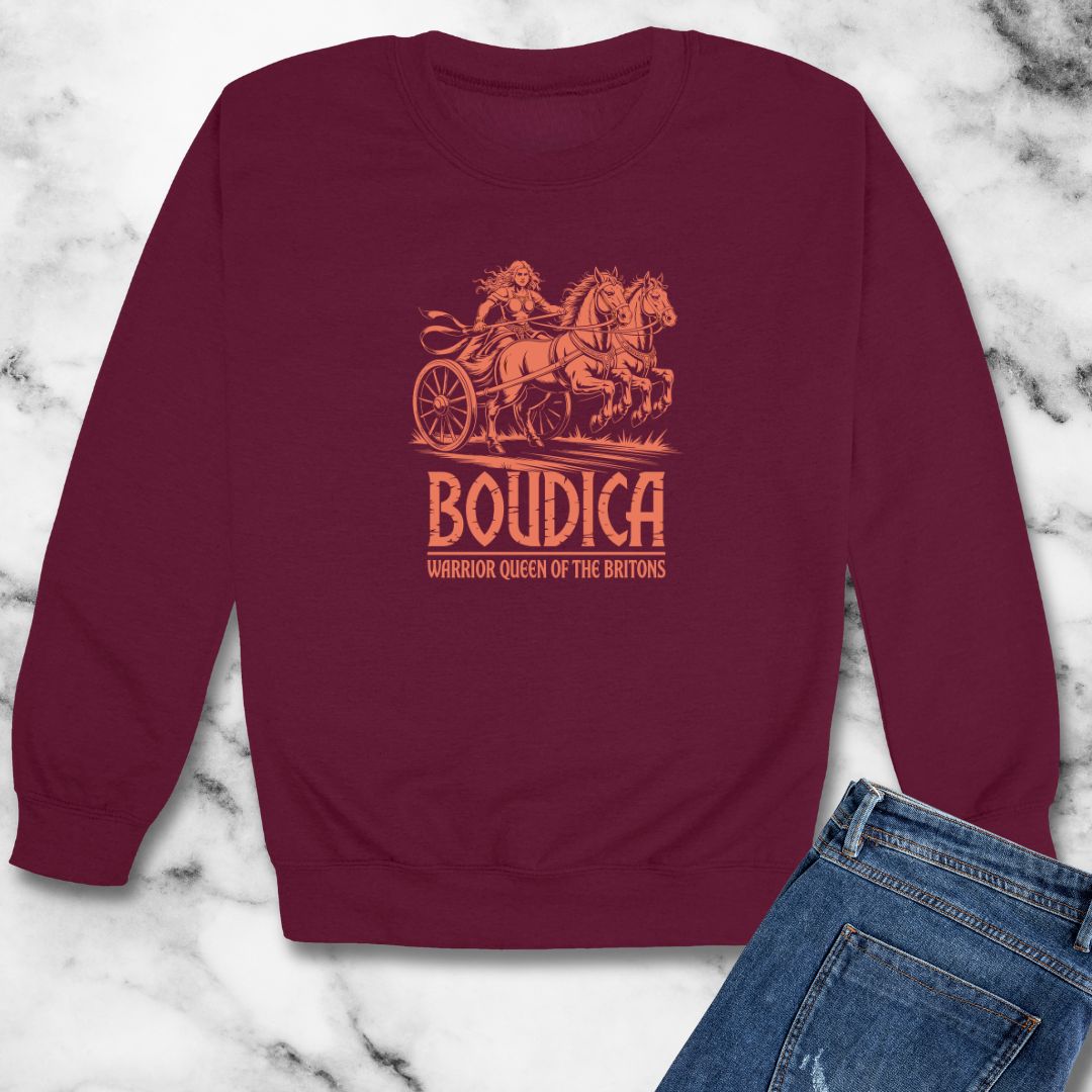 Bourica Queen of Britons Iceni Unisex Heavy Crewneck Sweatshirt
