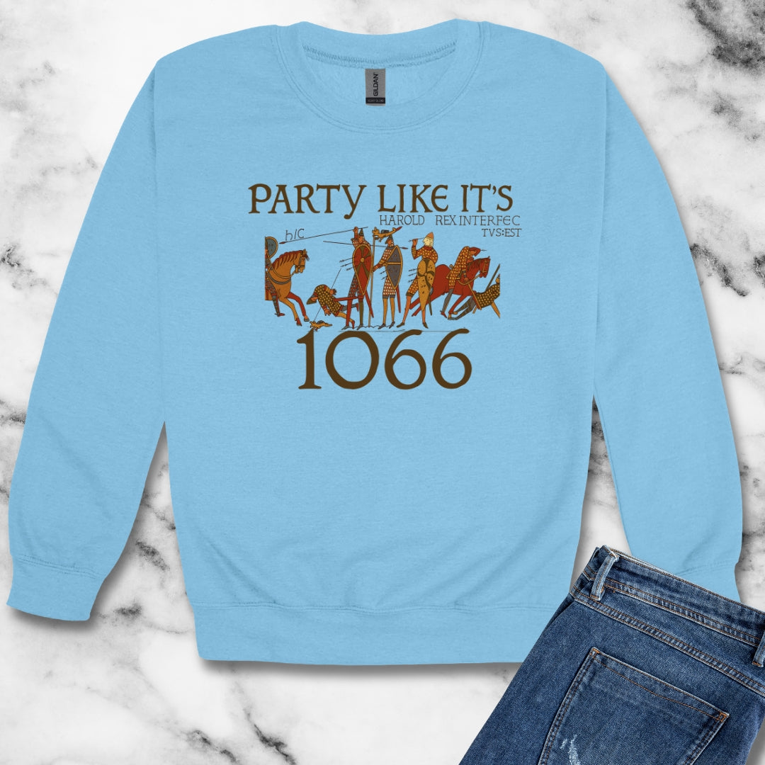 Party Like 1066 Bayeux Tapestry Unisex Heavy Crewneck Sweatshirt