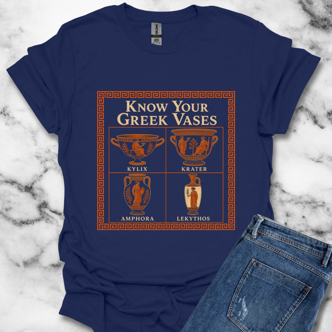 Know Your Greek Vases Red Figure Chart T-Shirt