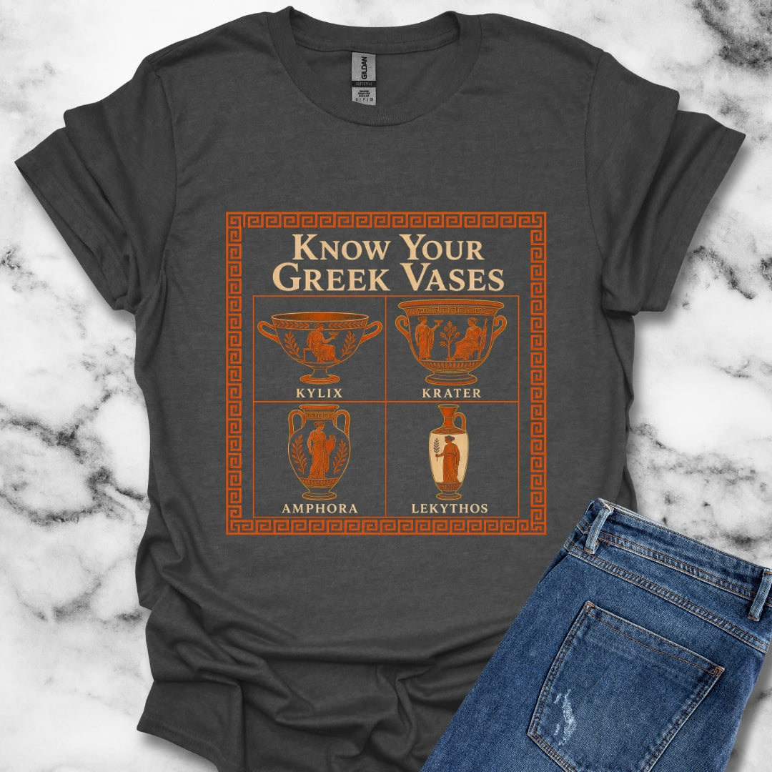 Know Your Greek Vases Red Figure Chart T-Shirt