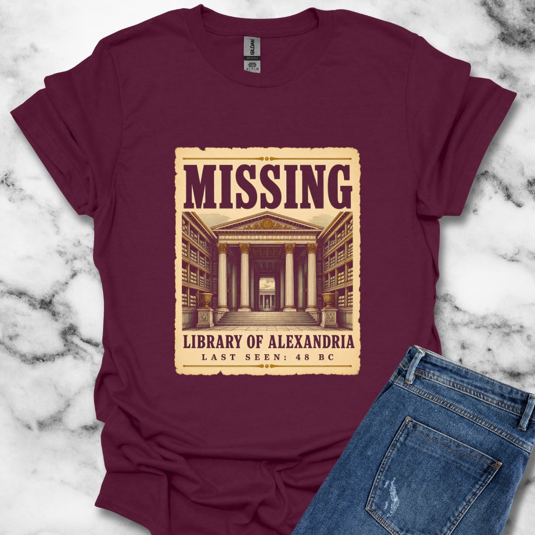 Missing Library of Alexandria Poster T-Shirt