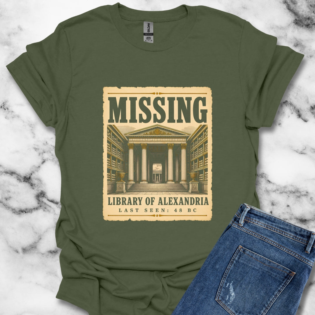 Missing Library of Alexandria Poster T-Shirt