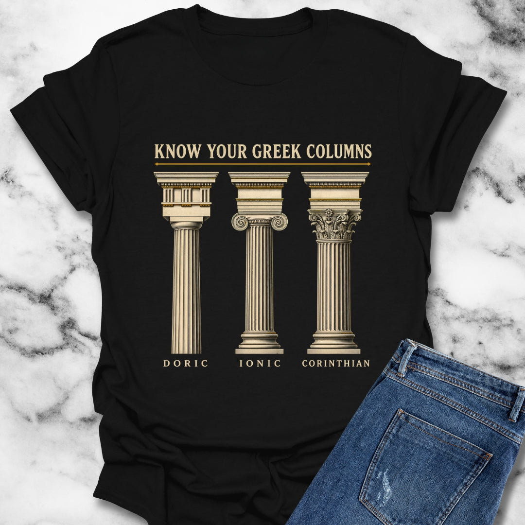 Know Your Greek Columns T-Shirt
