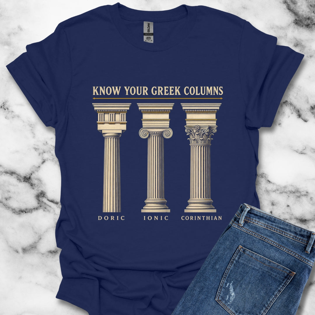 Know Your Greek Columns T-Shirt