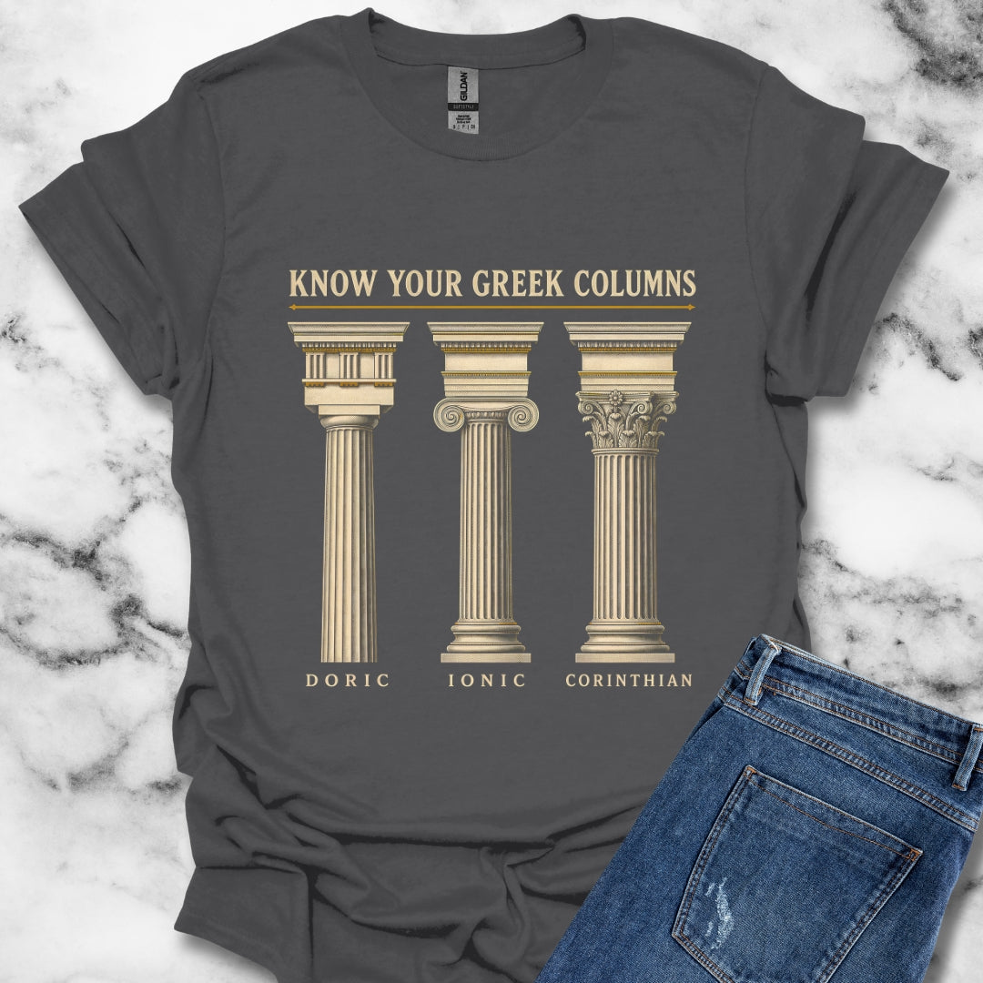 Know Your Greek Columns T-Shirt