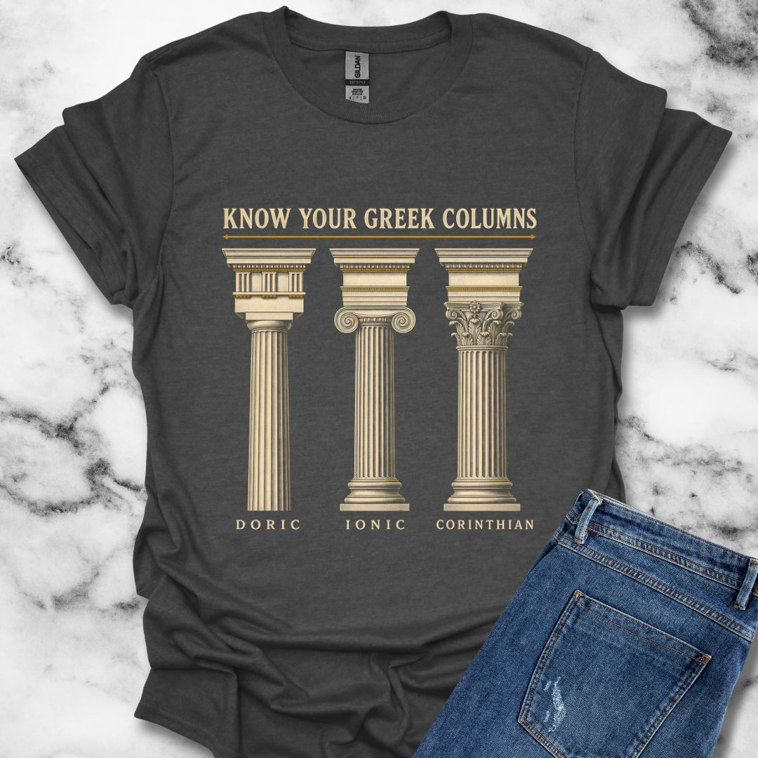Know Your Greek Columns T-Shirt
