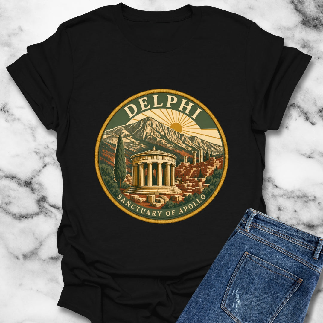 Delphi Sanctuary of Apollo Patch T-Shirt